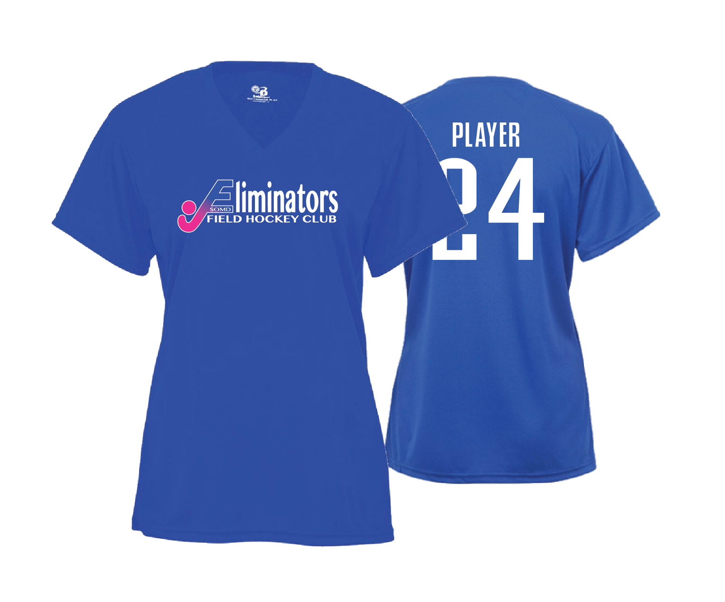 Eliminators Field Hockey - DTF | Women's Short Sleeve V-Neck Performance Tee