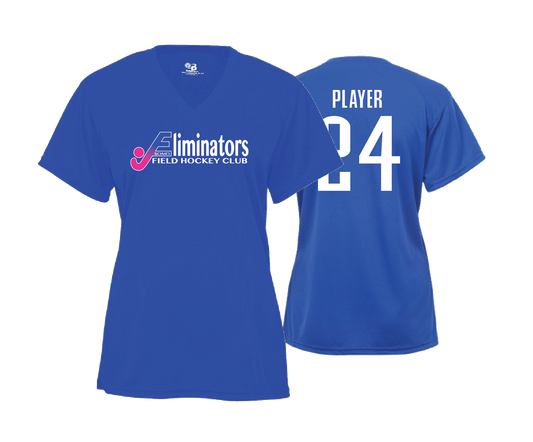 Eliminators Field Hockey - DTF | Women's Short Sleeve V-Neck Performance Tee