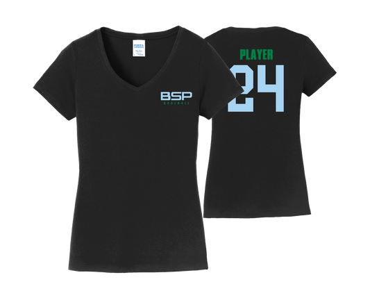 Black Sox Mom - Women's Cotton V neck