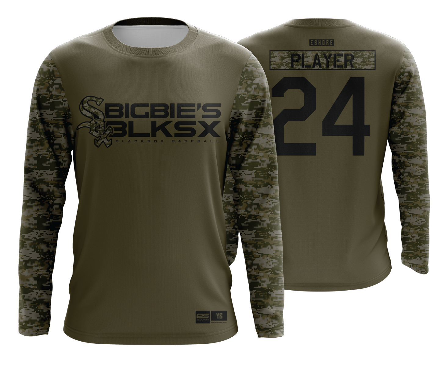 BSP Blacksox - OD GREEN CAMO - FDS | Unisex Jersey
