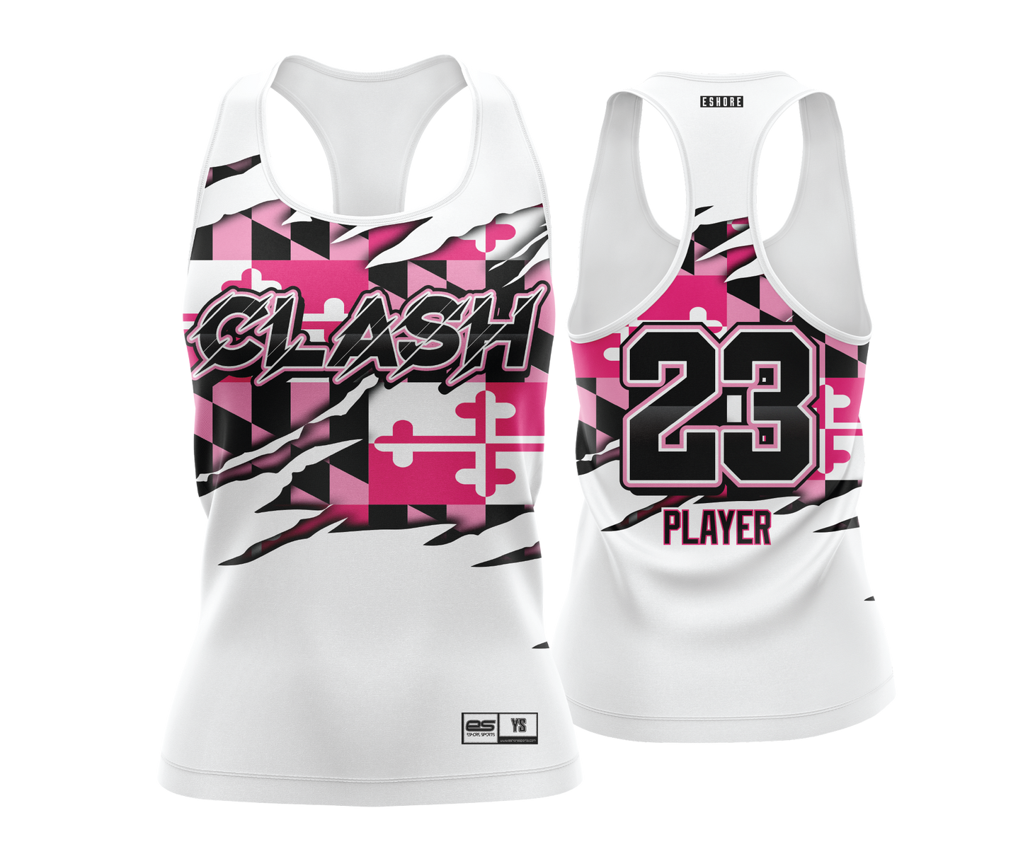 Clash - PINK FLAG - FDS | Women's Racerback