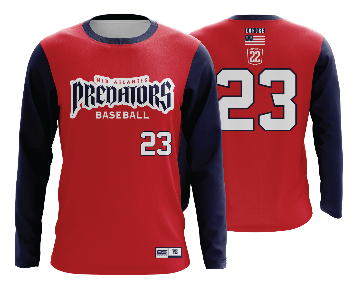 Mid Atlantic Predators - FDS | Unisex Long Sleeve Jersey