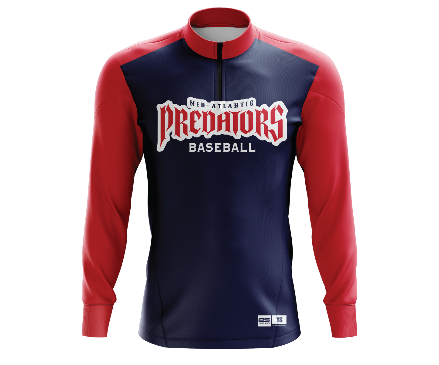 Mid Atlantic Predators - FDS | 1/4 Zip Batting Jacket