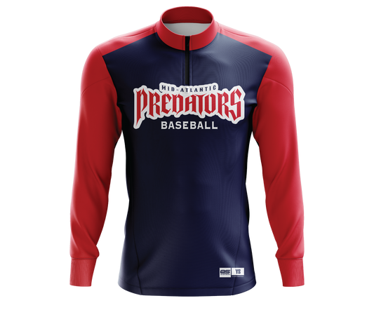 Mid Atlantic Predators - FDS | 1/4 Zip Batting Jacket