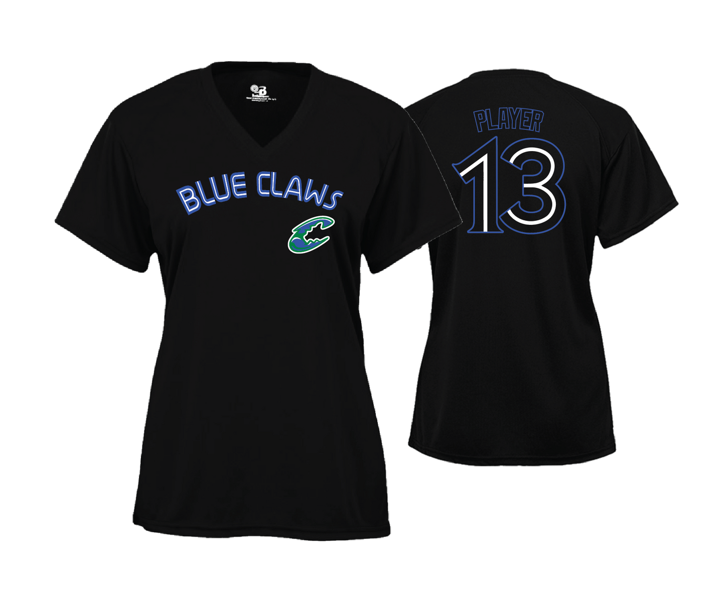 Chesapeake Blue Claws - Women's Semi Sub (Short Sleeve) Text Tee