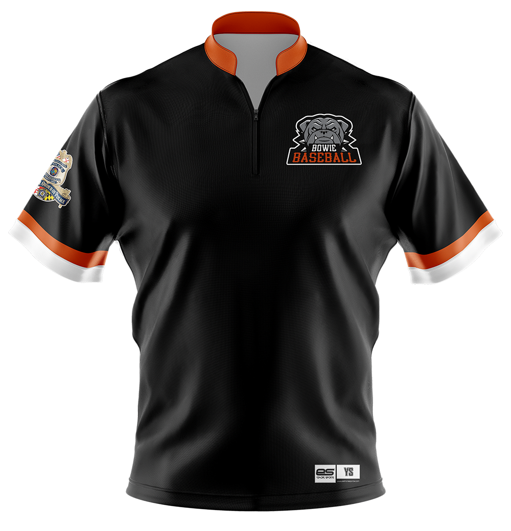 Bowie Bulldogs - FDS | Unisex Short Sleeve 1/4 Zip Batting Jacket