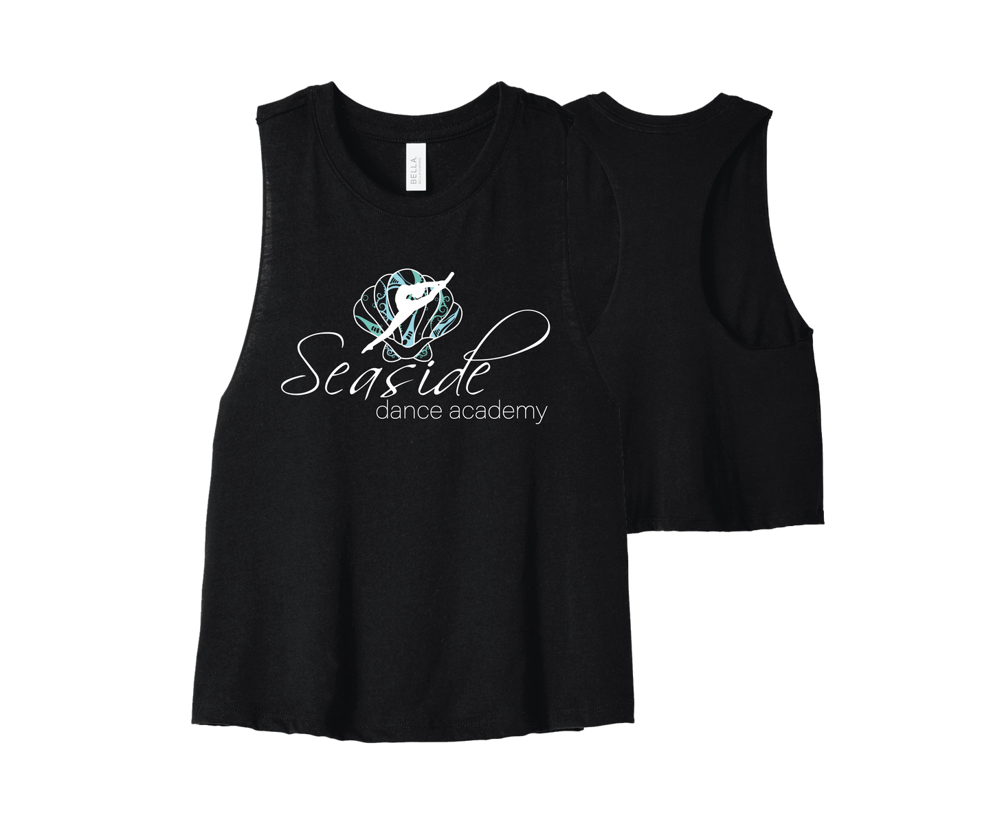 Seaside Dance - DTF | BELLA+CANVAS® Women's Racerback Cropped Tank