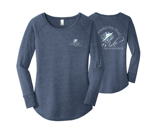 Seaside Dance- Long Sleeve Tunic Tee