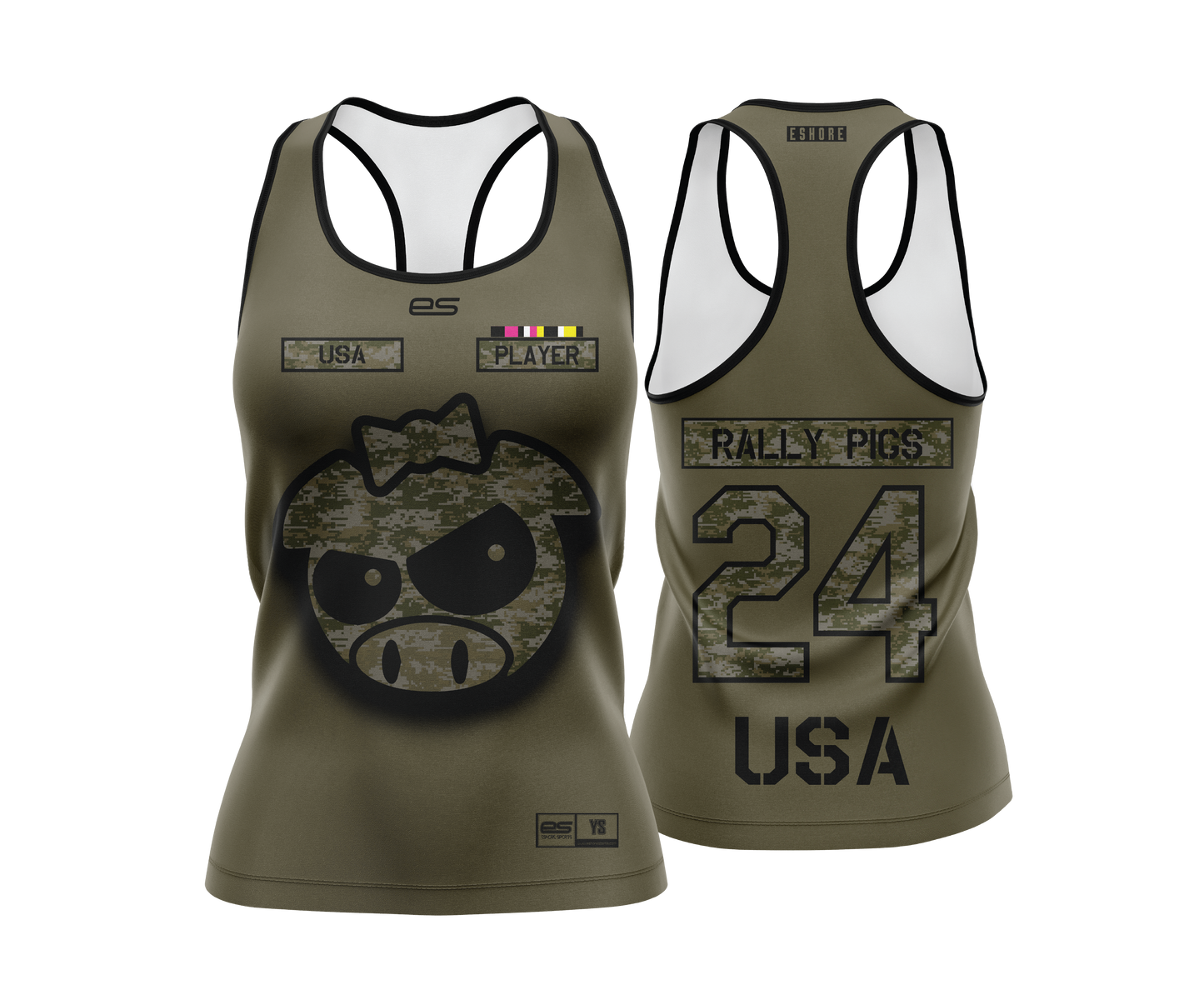 Rally Pigs - FDS | Women's Racerback