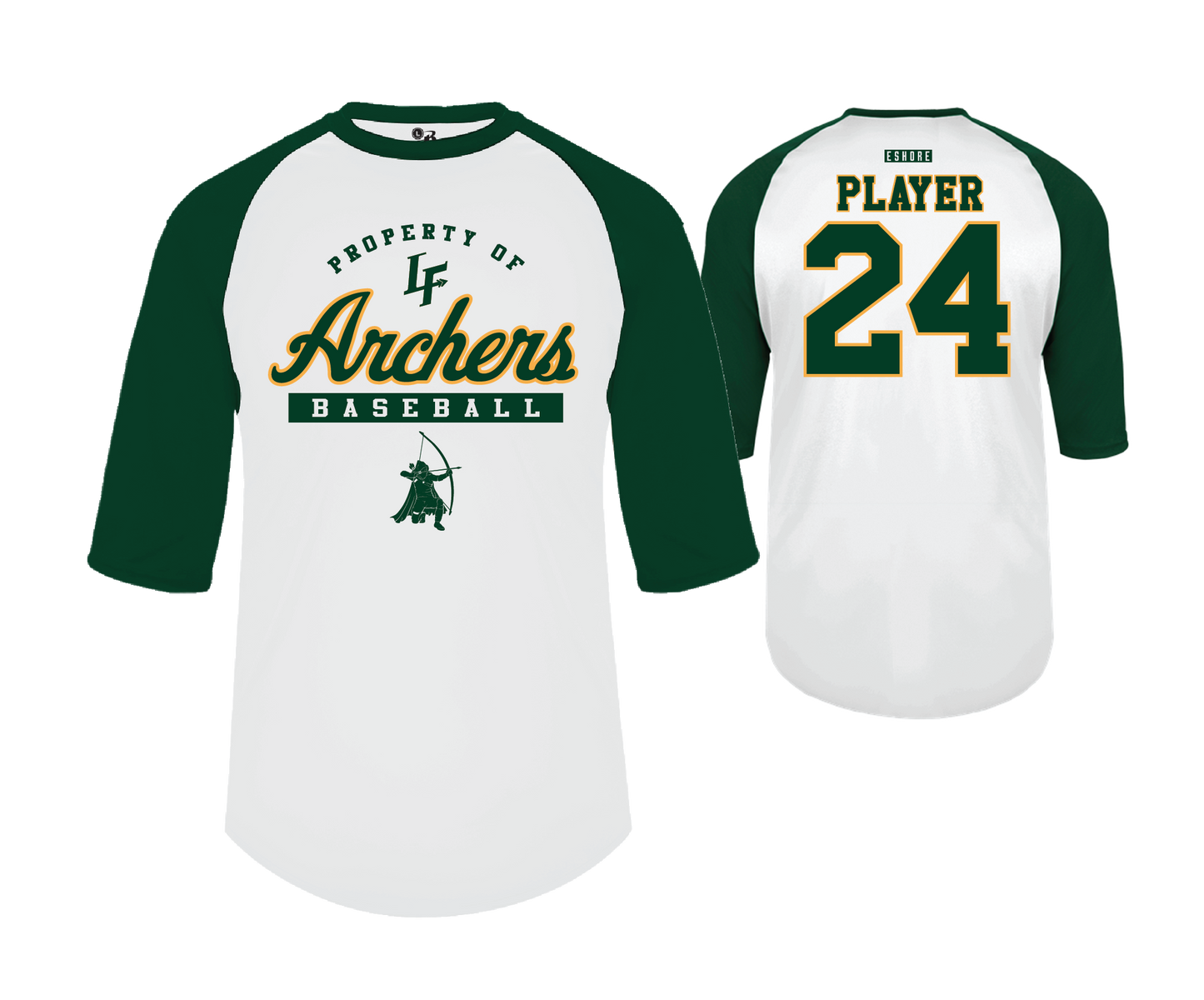LF Archers - DTF | Unisex Performance Baseball Tee