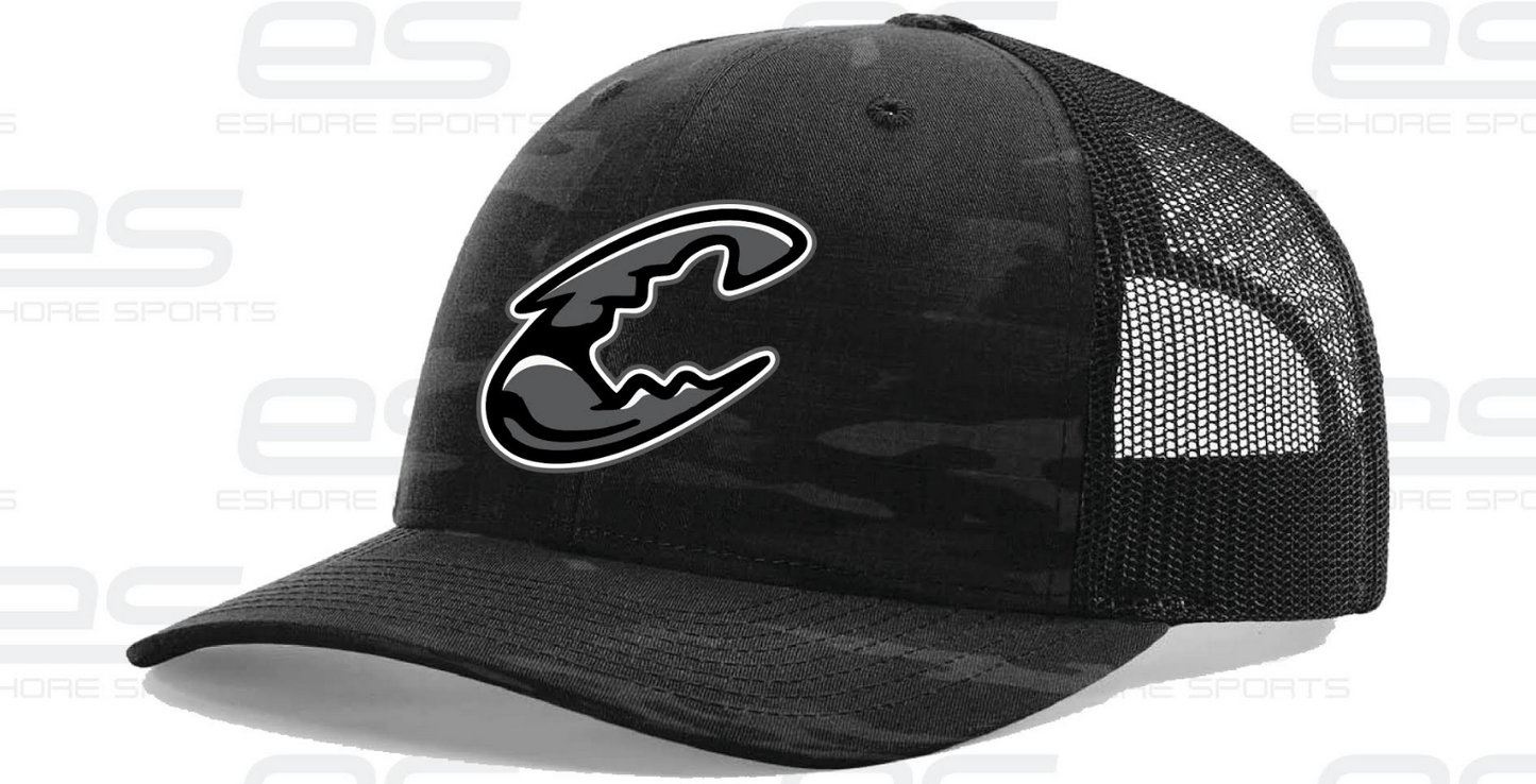 Chesapeake Blue Claws - Black Camo Snapback