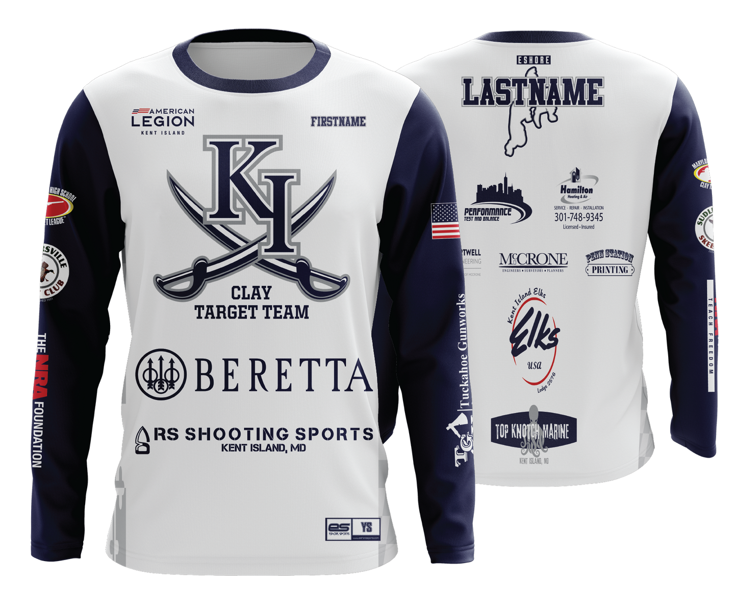 KIHS Clay Target Team - 2023 - FDS | Unisex Long Sleeve Jersey