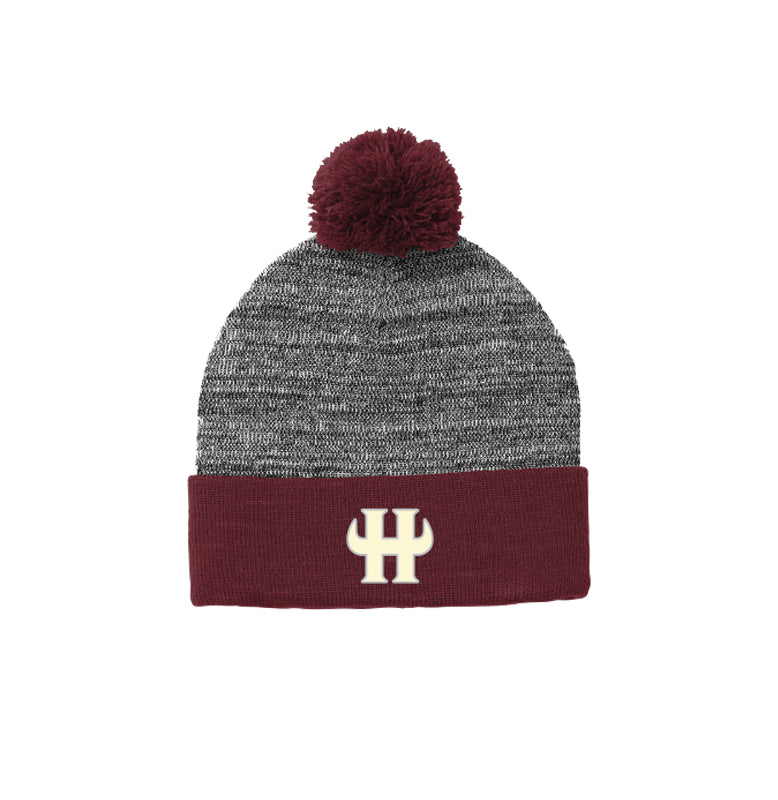 Hereford Bulls - Beanie (Maroon/Heather)