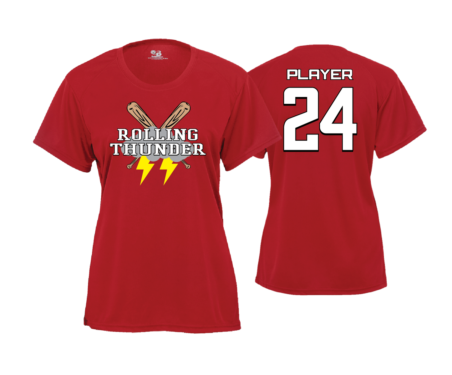 Rolling Thunder - DTF Womens Short Sleeve Performance Tee