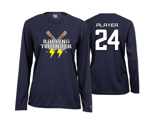 Rolling Thunder - DTF | Women's Long Sleeve Performance Tee