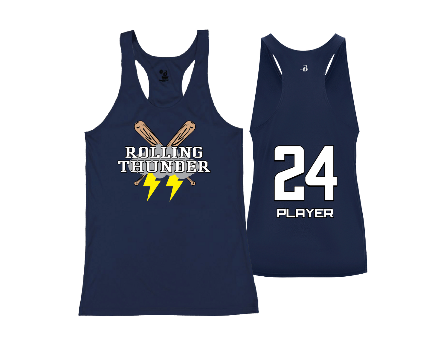 Rolling Thunder - DTF | Women's Performance Racerback