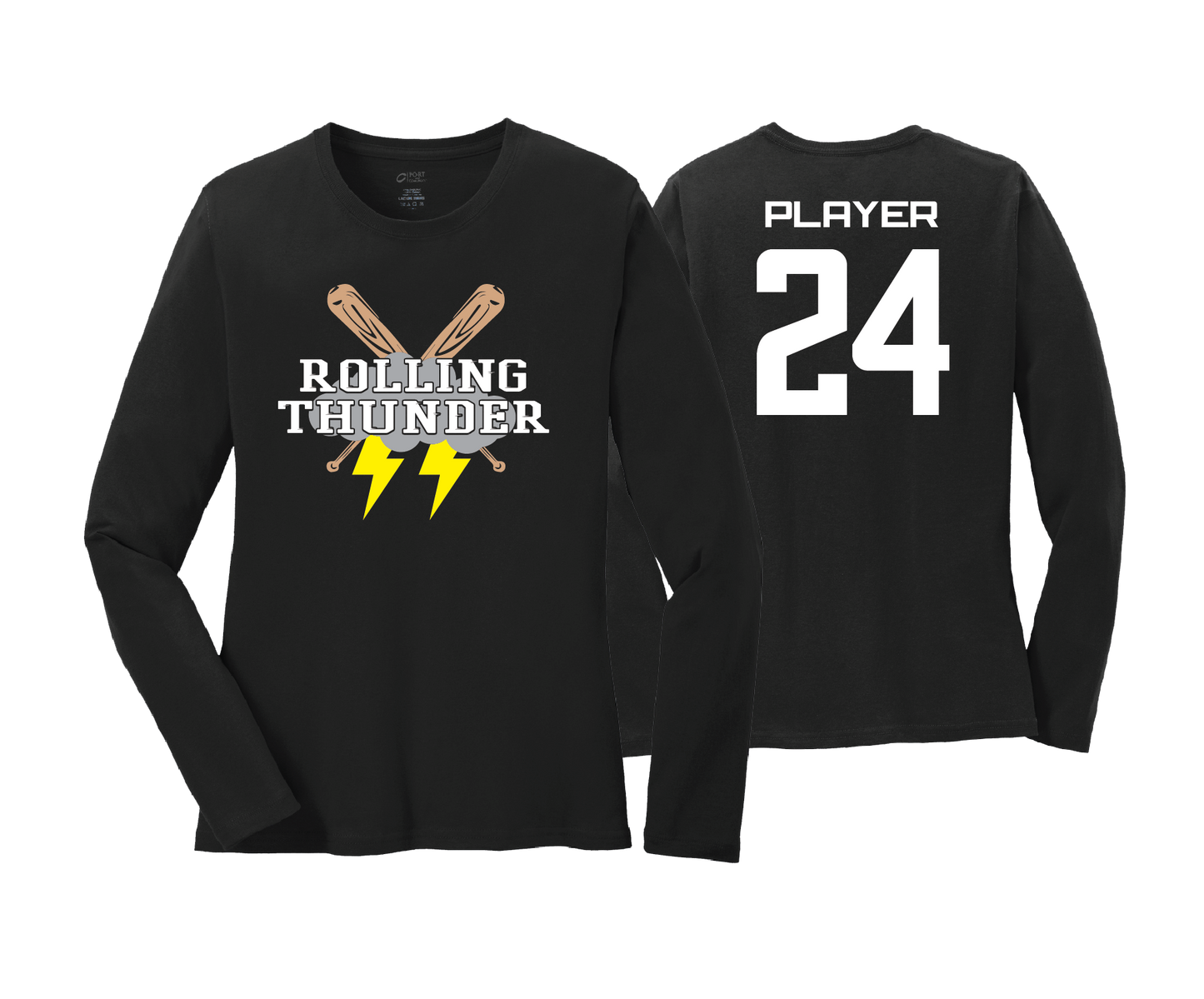 Rolling Thunder - DTF | Women's Long Sleeve Cotton Tee