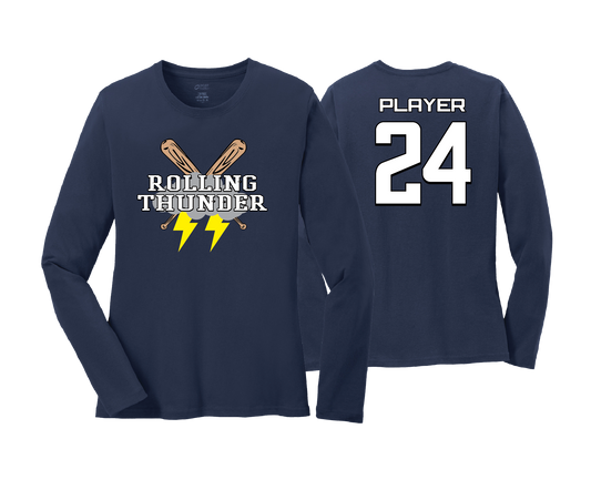 Rolling Thunder - DTF | Women's Long Sleeve Cotton Tee