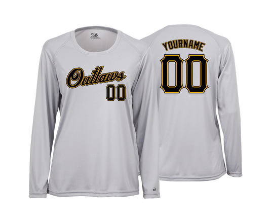 Outlaws - DTF | Women's Long Sleeve Performance Tee