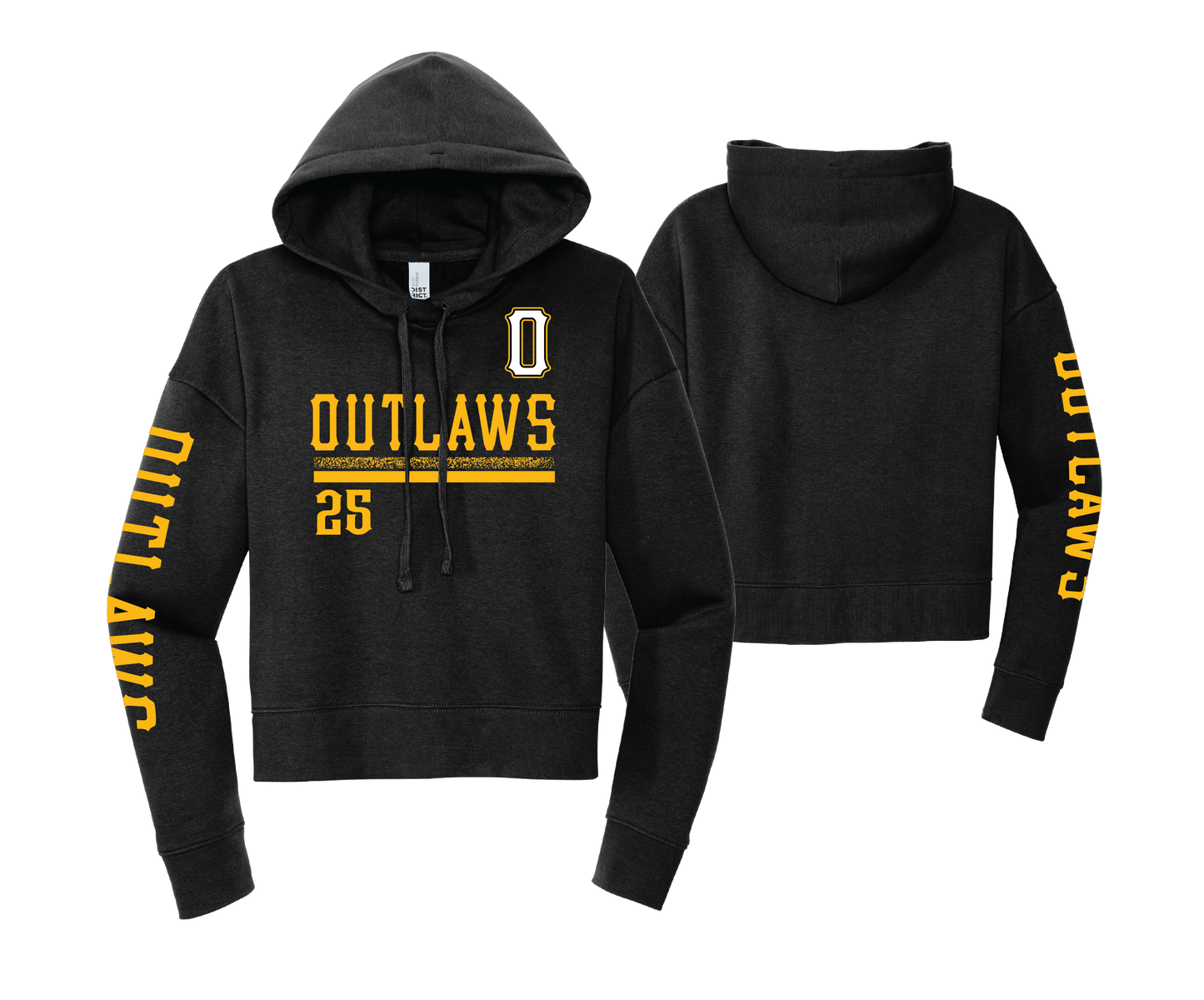 Outlaws - Women's Cropped Fleece Hoodie