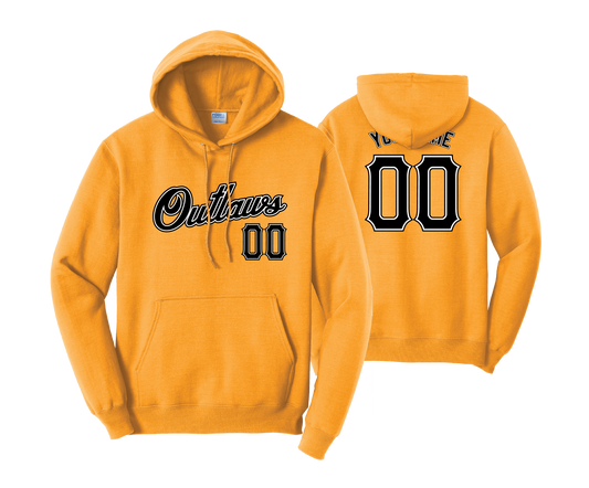 Outlaws - Men's Gold Fleece Hoodie