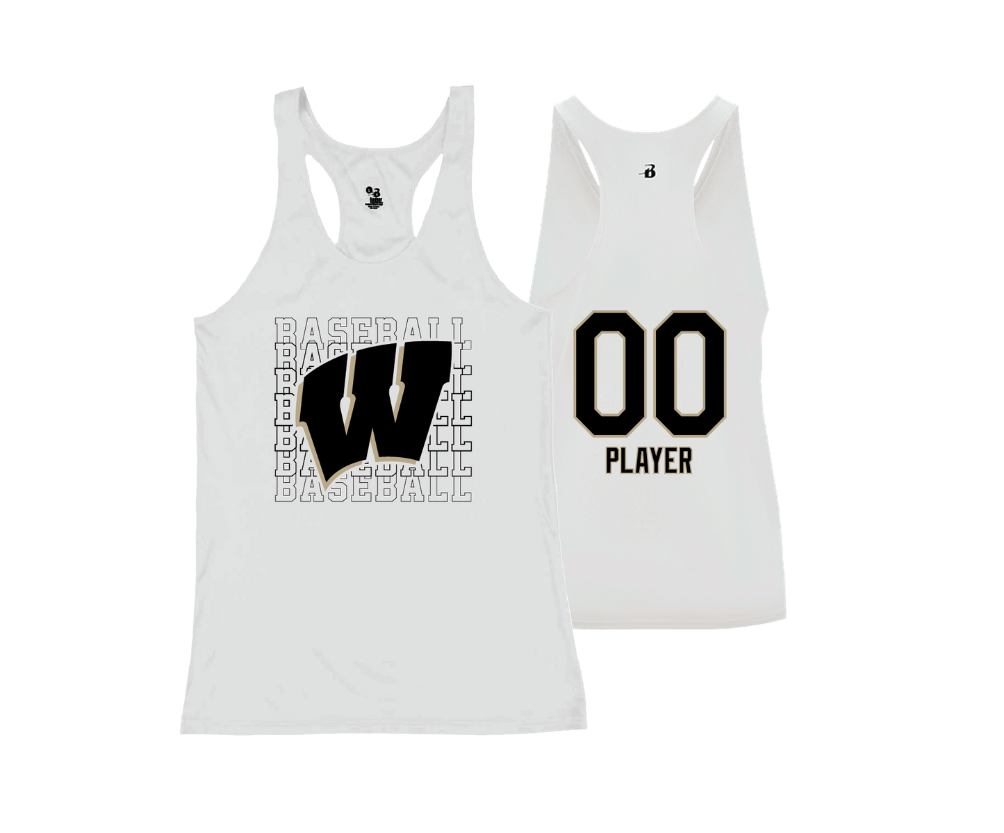Warriors - DTF | Women's Performance Racerback