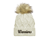Warriors - Faux Fur Pom Beanie