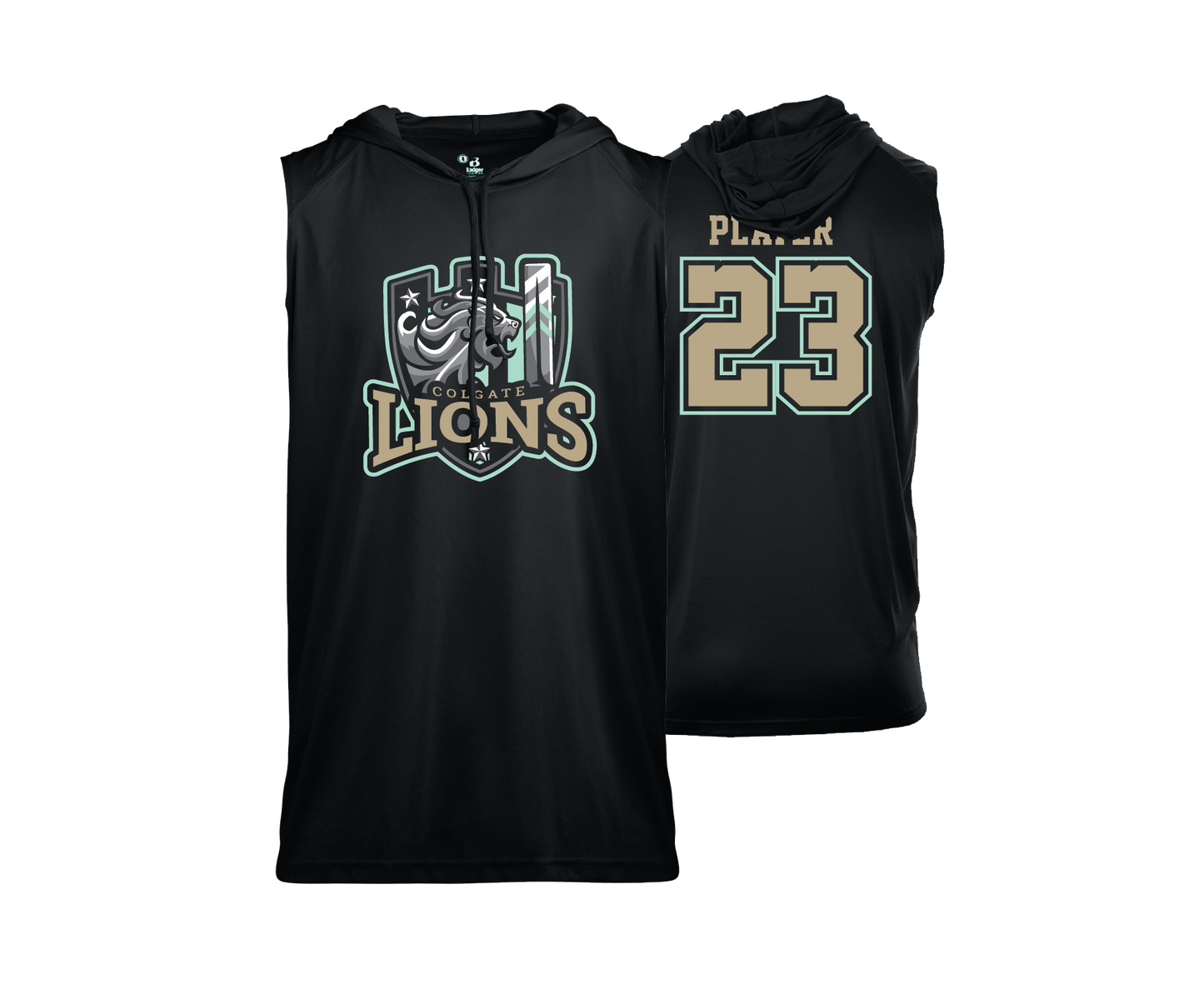 Colgate Lions - DTF | Men's Sleeveless Hooded Performance Tee