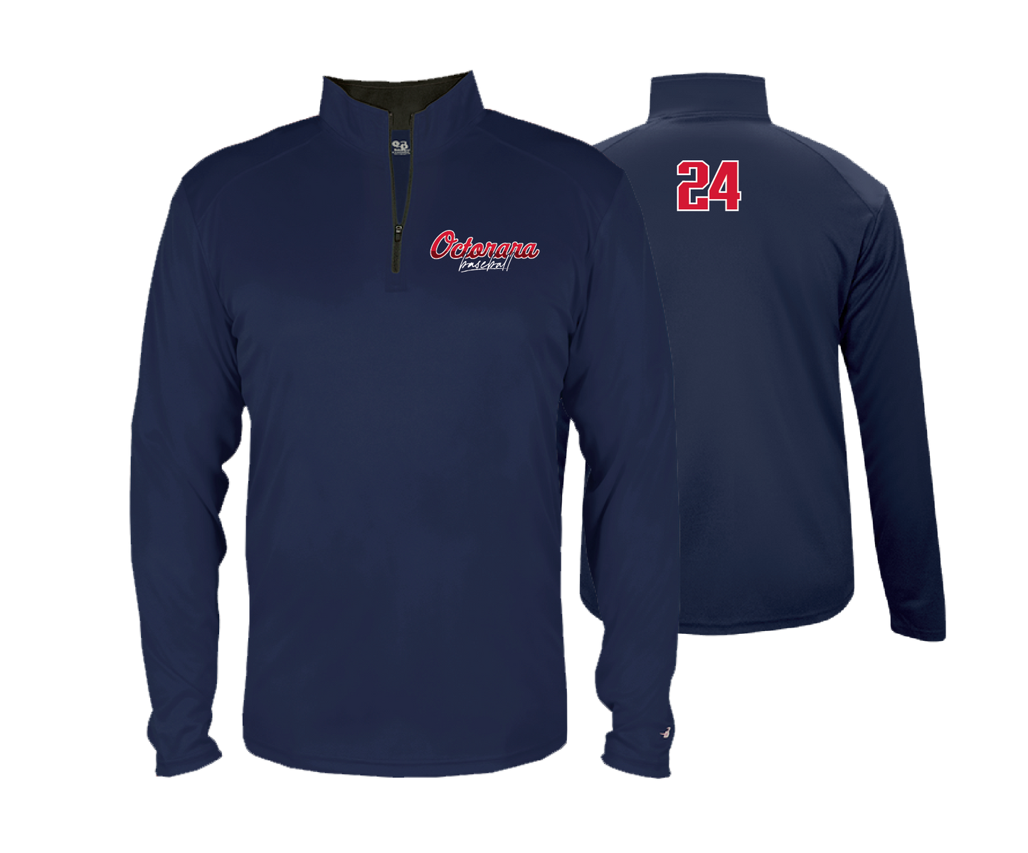 Octorara Baseball - DTF | Men's Long Sleeve Performance 1/4 Zip