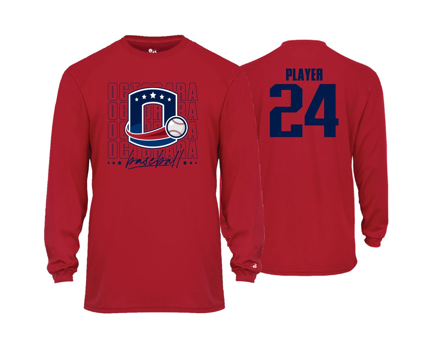 Octorara Baseball - DTF | Unisex Long Sleeve Performance Tee