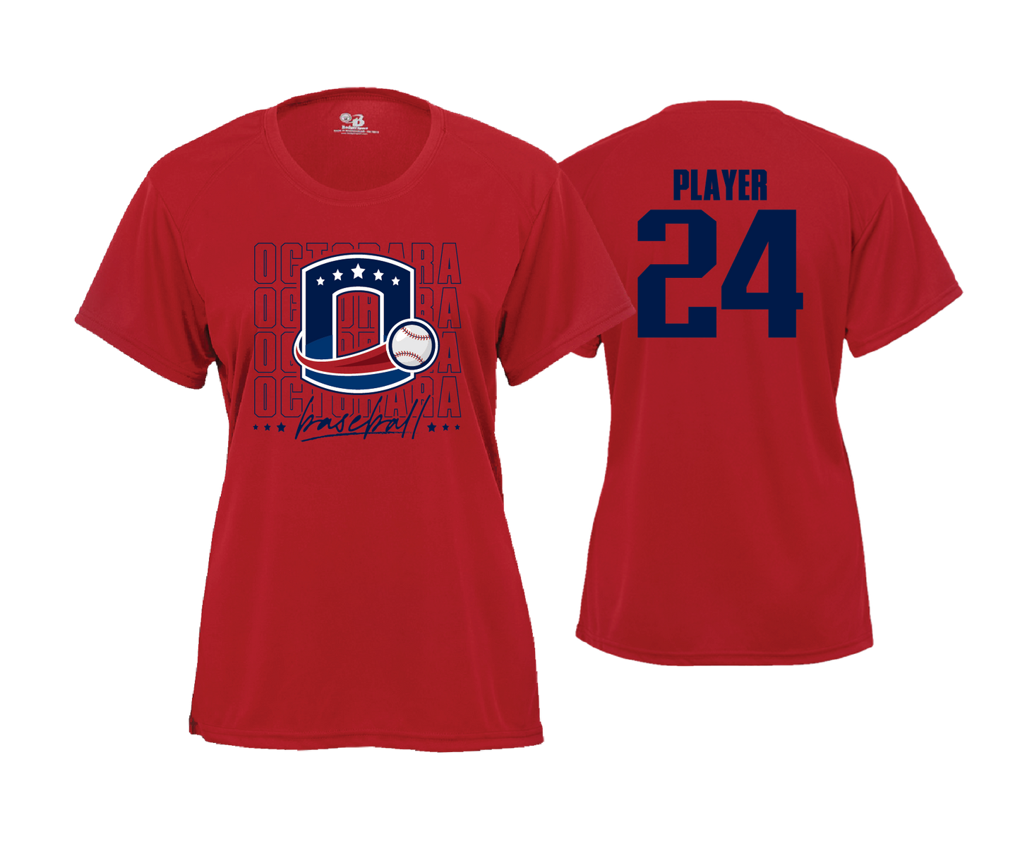Octorara Baseball - OCTORARA - DTF | Women's Short Sleeve Performance Tee