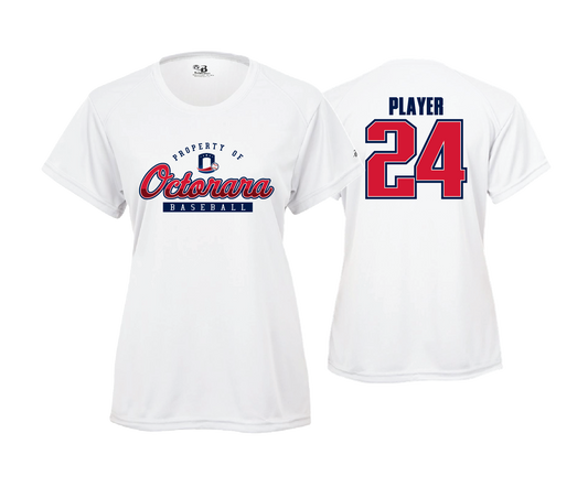 Octorara Baseball - PROPERTY OF OCTORARA - DTF | Women's Short Sleeve Performance Tee