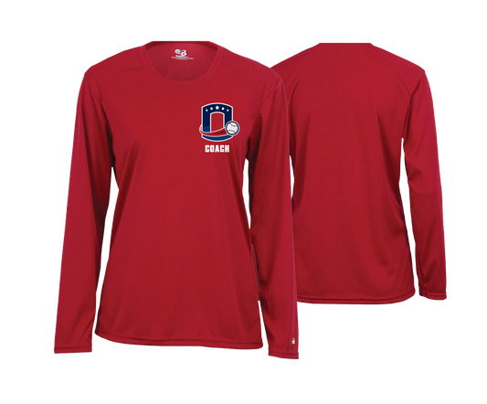 Octorara Baseball - COACH - DTF | Women's Long Sleeve Performance Tee