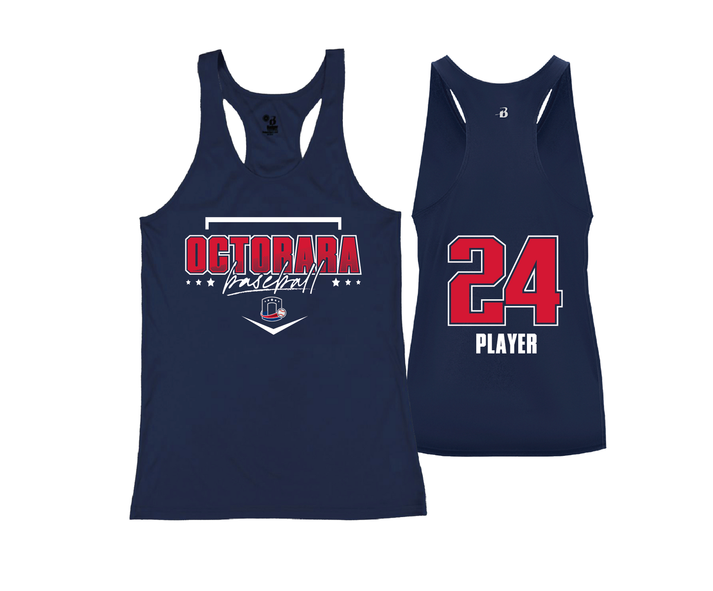 Octorara Baseball - DTF | Women's Performance Racerback