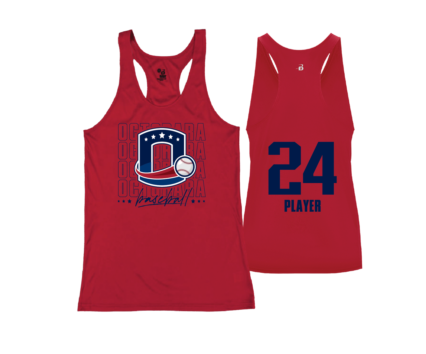 Octorara Baseball - DTF | Women's Performance Racerback