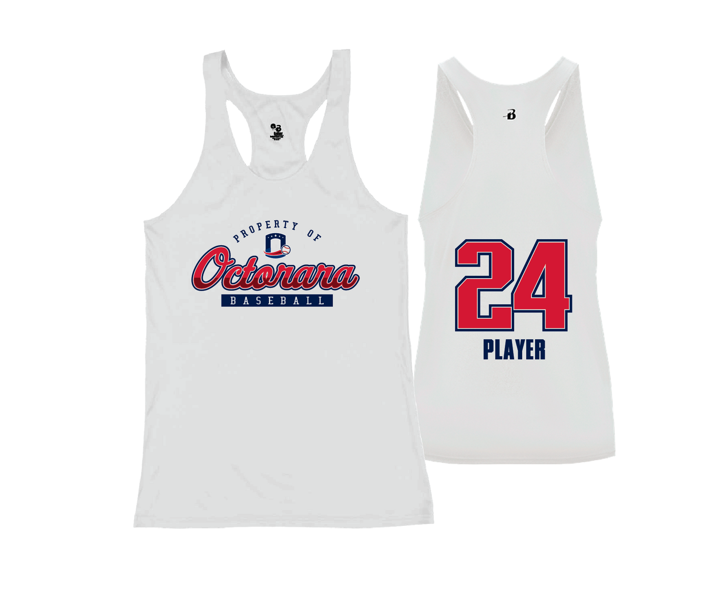 Octorara Baseball - DTF | Women's Performance Racerback
