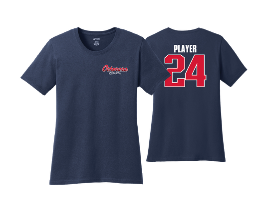 Octorara Baseball - LEFT CHEST LOGO - DTF | Women's Short Sleeve Cotton Tee