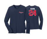 Octorara Baseball - LEFT CHEST LOGO - DTF | Women's Long Sleeve Cotton Tee