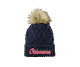 Octorara Baseball - Faux Fur Pom Beanie