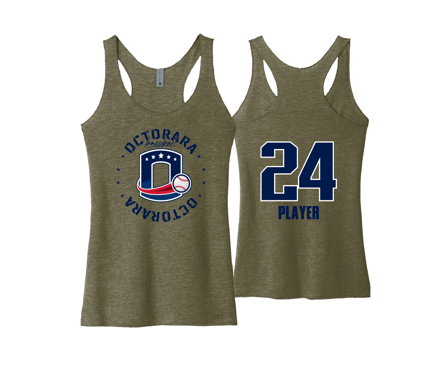 Octorara Baseball - DTF | Women's Next Level Apparel® Tri-Blend Racerback