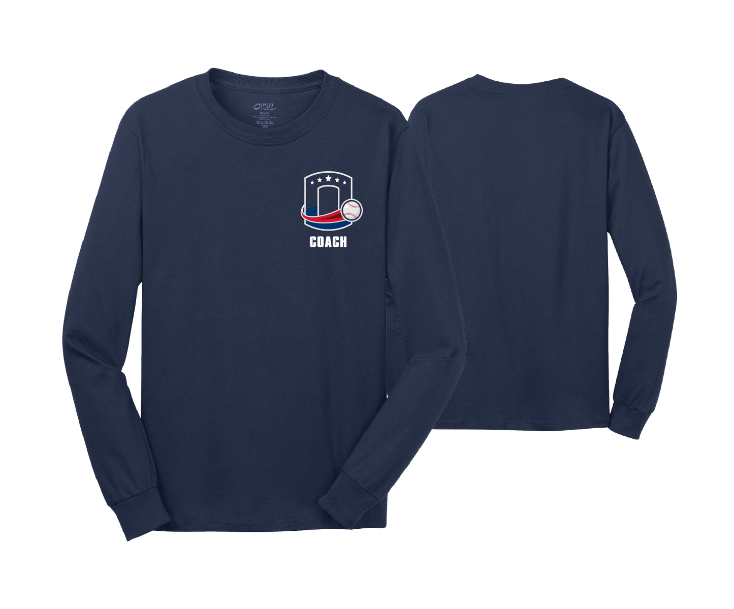 Octorara Baseball - COACH - DTF | Unisex Long Sleeve Cotton Tee