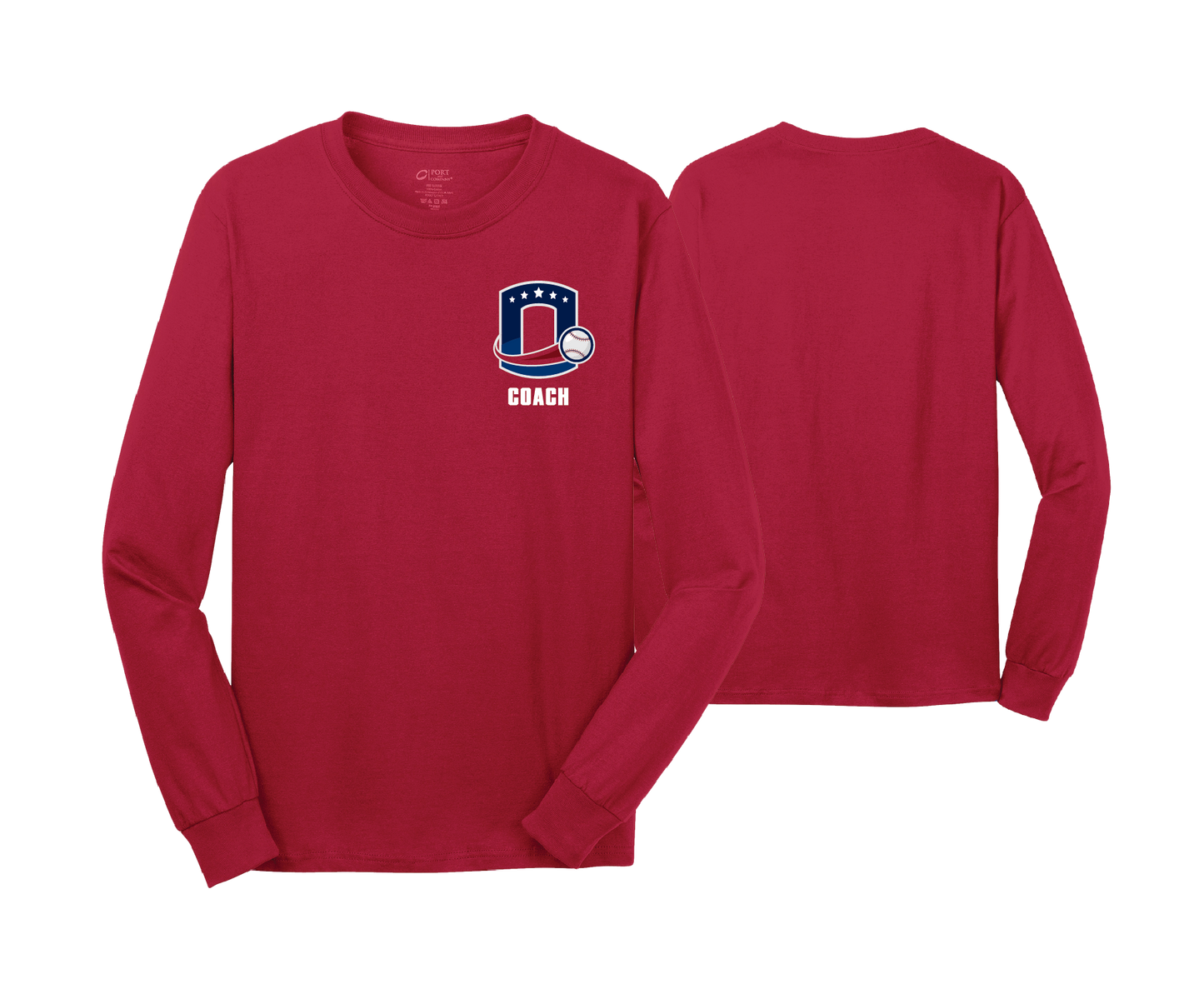 Octorara Baseball - COACH - DTF | Unisex Long Sleeve Cotton Tee