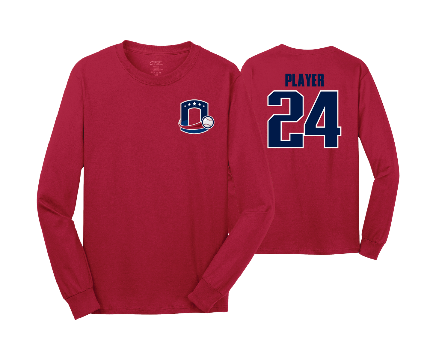 Octorara Baseball - LEFT CHEST LOGO - DTF | Unisex Long Sleeve Cotton Tee