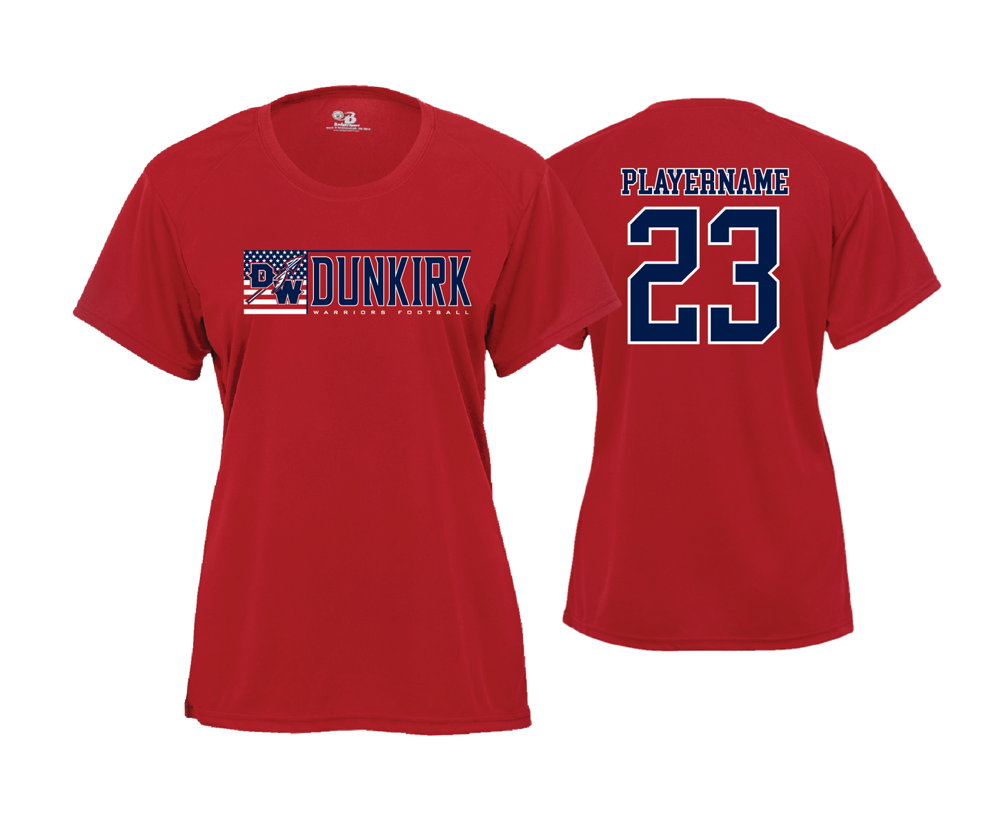 Dunkirk Warriors - DTF | Women's Short Sleeve Performance Tee