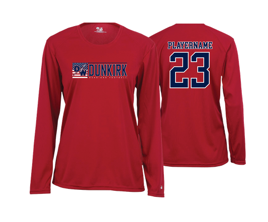 Dunkirk Warriors - DTF | Women's Long Sleeve Performance Tee
