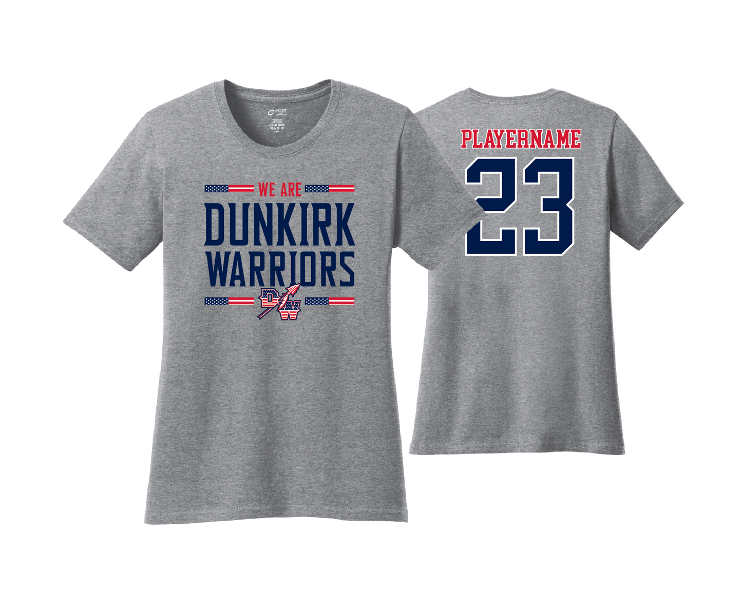 Dunkirk Warriors - DTF | Women's Short Sleeve Cotton Tee