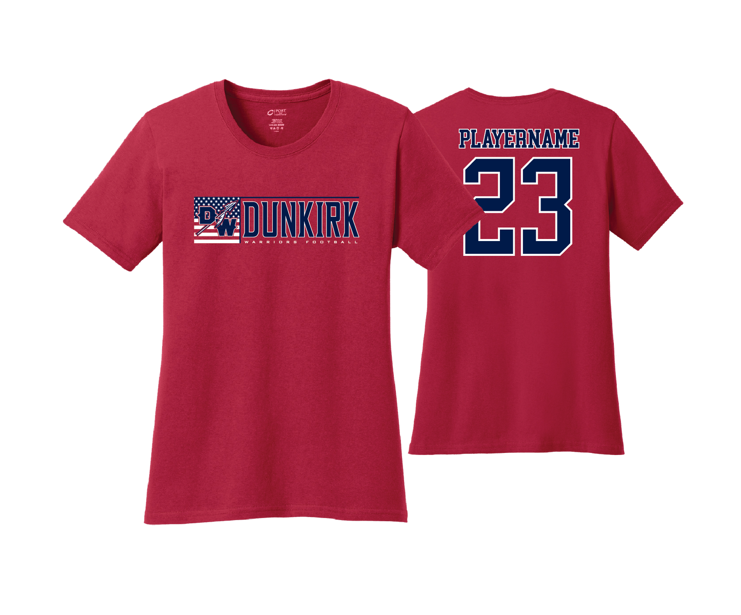 Dunkirk Warriors - DTF | Women's Short Sleeve Cotton Tee