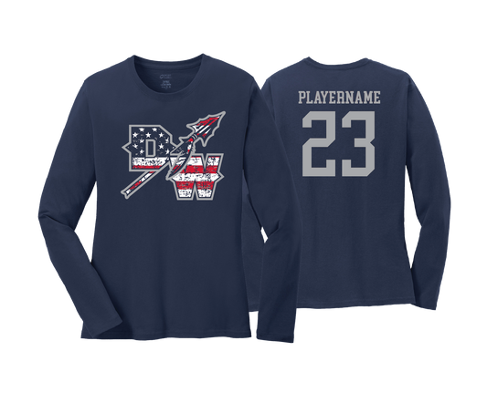 Dunkirk Warriors - DTF | Women's Long Sleeve Cotton Tee