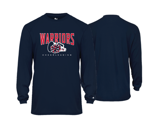 Dunkirk Warriors - Cheerleading - DTF | Unisex Long Sleeve Performance Tee