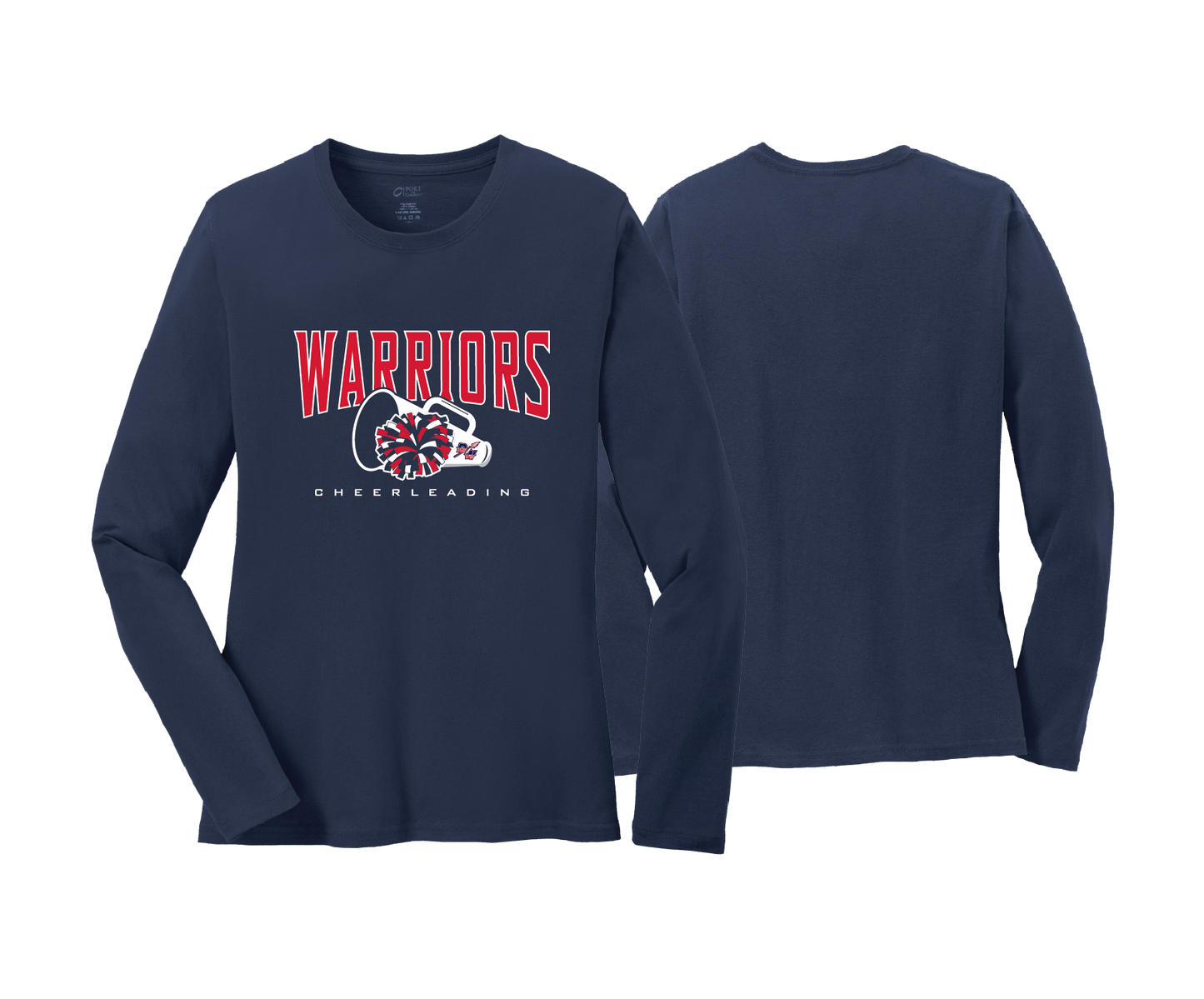 Dunkirk Warriors - Cheerleading - DTF | Women's Long Sleeve Cotton Tee